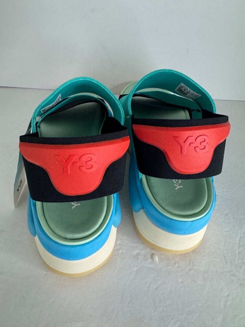 Y-3 Hokori Sandal GX1056 Black Mint‎ Platform Sport Style Men's F 43 1\3 US 9.5 - Picture 5 of 8